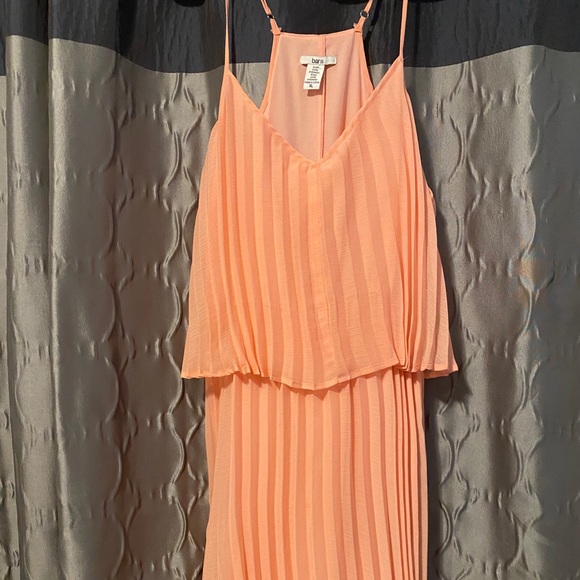 Bar III Pleated peach dress - Picture 1 of 5